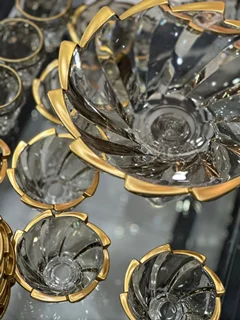 سرویس پذیرایی 25 پارچه لب طلا شامپاینی الینور